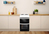 Indesit ID5E92KMW/UK cooker Freestanding cooker Electric Black, White A