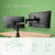 R-Go Tools Monitor arm R-Go Zepher Dual, for two monitors, fully adjustable, 0- 8 kg load capacity, 100% circular, black