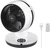 Goobay 9-inch 3D Floor Fan with Remote Control and Timer