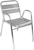 Bolero Stuhl Aluminium mit Armlehnen - 4 Stück