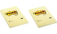 Post-it Bloc-note adhésif, 102 x 152 mm, ligné, jaune (9000660)