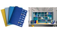 EXACOMPTA Trieur Bee Blue, A4, PP, 8 compartiments (8703146)