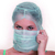 Kopfhaube Astrohaube mit Mundschutz, PP-Vlies, IFS-Standard, Größe Uni, Farbe Blau, 1000 Stück