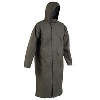 Hunting Long Waterproof Coat 500 - Green - XL