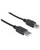 Manhattan USB-Kabel USB M bis Typ B M 2.0 1 m geformt Schwarz