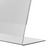 Tischaufsteller / Menükartenhalter / L-Ständer aus Hartfolie | 0,5 mm glasklar DIN A6 Querformat 65 mm