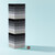 Relaxdays Wackelturm, Holzturm schwarz, weiß, grau, 54 Holzklötze, Würfel, Stapelspiel, HBT: 26,5x7,5x7,5 cm, mehrfarbig
