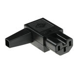 MPE-Garry C15 Power connector female left angled for 120 °C
