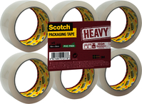 SCOTCH Verpackungsband 50mmx66m HV.5066.F6.T. Heavy, transp. 6 Rollen