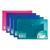 Concord Stud Wallet File Vibrant Polypropylene Foolscap Assorted Ref 7089-PFL [Pack 5]