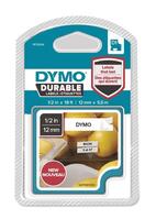 Dymo D1 Tape Durable 12mm x 5.5M Black on White