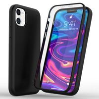 NALIA 360° Cover compatible with iPhone 12 Mini Case, Protective Full Body Mobile Phone Bumper TPU Silicone Back & Screen Protector Front, Slim Complete Coverage with Display Pr...