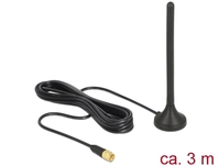 GSM / UMTS / LTE Antenne SMA Stecker 2,5dBi starr omnidirektional, magnetischer Standfuß, Kabel (RG-