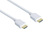 kabelmeister® High-Speed-HDMI®-Kabel mit Ethernet, vergoldete Stecker, 15m weiß