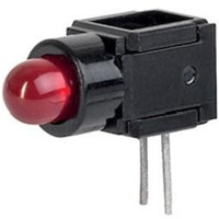 LED-Signalleuchte, rot, 10 mcd, Einbau-Ø 7.8 mm, RM 2.5 mm, LED Anzahl: 1, 0035.