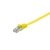 Equip Kábel - 607664 (U/FTP Flat/Lapos patch kábel, CAT6A, Réz, LSOH, sárga, 5m)