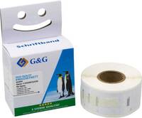 G&G Etikett tekercs 25 x 13 mm Papír Fehér 1000 db Véglegesen tapadó 15562 Univerzális etikett