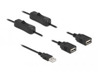 86803 power cable Black 1 m USB A Egyéb
