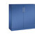 Armario de puertas batientes ASISTO, altura 1292 mm, anchura 1200 mm, 2 baldas, azul genciana / azul genciana.