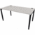 Büroschreibtisch manuell 160x80cm schwarz/platinum