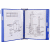 Wandsichttafelsystem A5 grau Metall mit 10 Sichttafeln blau