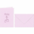 Doppelkarte A6 gelasert + Kuvert VE=5 Sets Söckchen rosa
