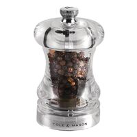 Cole & Mason Pepper Mill in Clear Acrylic with Lifetime Guarantee