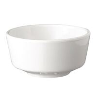 APS Float Round Bowl in White Made of Melamine with Distinctive Base - 55mm