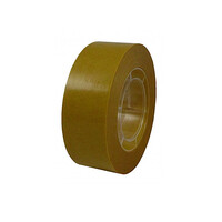 Normalansicht - Ecobra ART Tape permanent, doppelseitiges, dauerhaft klebendes Vlies-Klebeband auf braunem Trennpapier, Breite 19 mm x Länge 12 m, ohne Abroller