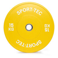 Hantelscheibe Olympia Bumper Plate, 50 mm, 15 kg, gelb, Gelb