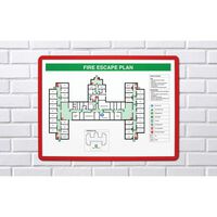 Self-adhesive document frames - A3, red