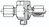 Zeichnung: Drosselfreie T-Schwenkverschraubung mit O-Ring Abdichtung