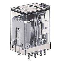 700-HC General Purpose Square w/ Blade Terminal Relay, DPDT, 10A, Contact, Low Energy Rating: (10V, 10mA), 240V 50/60Hz