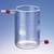 2000ml Beakers glass jacketed wiht PTFE-Olive type T-GL