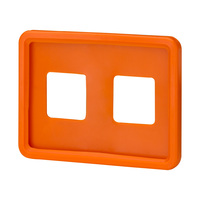 Présentoir de prix "Klick" / Cassette d'étiquettes de prix / Cadre pour l'affichage des prix | orange sim. RAL 2008 A8