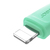 Kabel przewód do iPhone Multi-Color Series USB-A - Lightning 3A 1m zielony