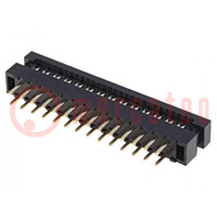 IDC transition; PIN: 28; THT; for ribbon cable; 1mm; Layout: 2x14