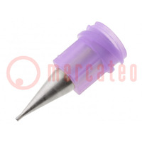 Nozzle: dispensing; Size: 23; 0.564mm; Body: purple