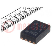 IC: microcontrolador PIC; 384B; 8MHz; ICSP; 2÷5,5VDC; SMD; DFN8