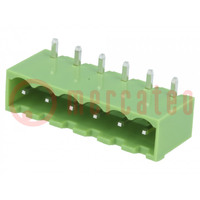 Pluggable terminal block; Contacts ph: 5.08mm; ways: 6; socket