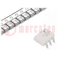 Optocoupler; SMD; Ch: 1; OUT: transistor; 7,5kV; CTR@If: 20%@10mA