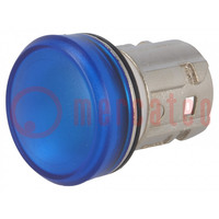Lámpara de control; 22mm; 3SU1.5; -25÷70°C; Ø22mm; IP67; azul