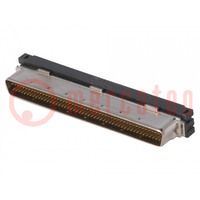 Connector: wire-board; PIN: 100; shielded; for ribbon cable; plug