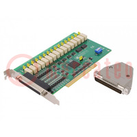 Isolated digital I/O card; D-Sub 62pin,female; 175x100mm