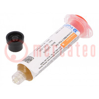 Flux: rosin based; halide-free,RMA,ROL0; gel; syringe; 10ml; amber