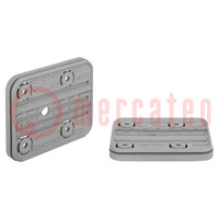 Suction-plate for vacuum block; 140x115x16.5mm