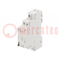 Relay: installation; bistable,impulse; SPST-NO; 16A; -25÷55°C
