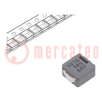 Inductor: wire; SMD; 100uH; 3A; 302mΩ; ±20%; 8.5x8x5mm; -40÷150°C