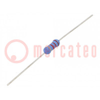 Resistor: metal oxide; 2.2kΩ; 1W; ±5%; Ø3.5x10mm; -55÷155°C