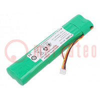 Rechargeable battery; 7.2VDC; Rechargeable battery: Ni-MH